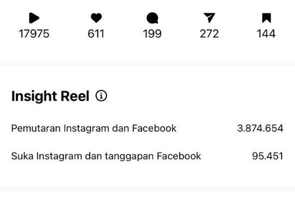 Insight Instagram Facebook Reels